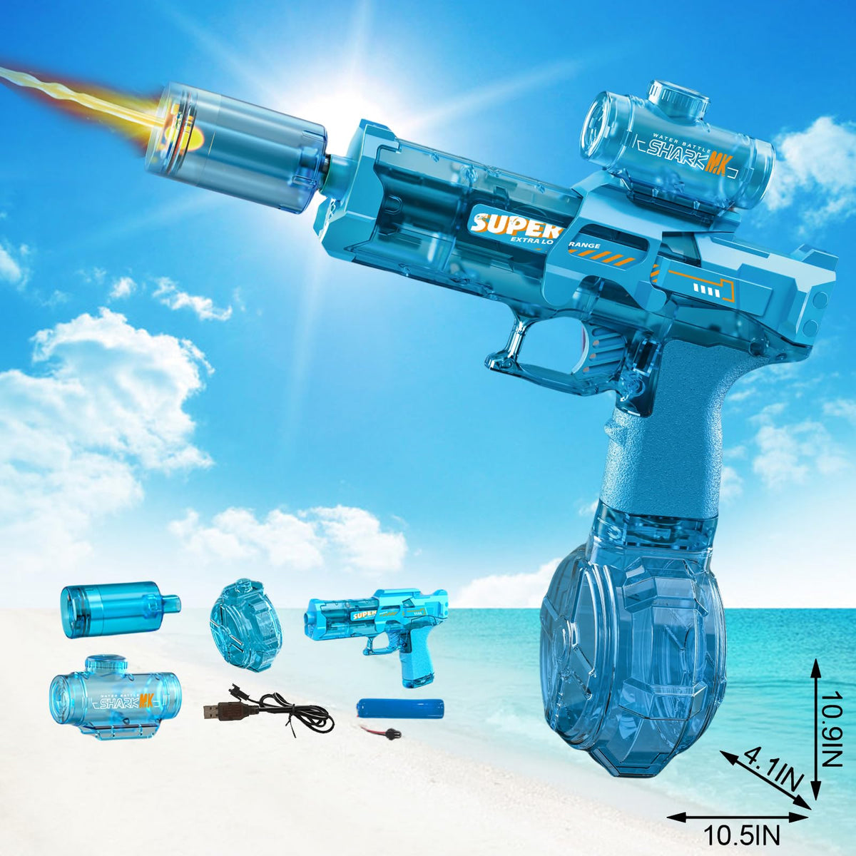 JOYINNTERE Electric Water Gun offers two modes for versatile play.