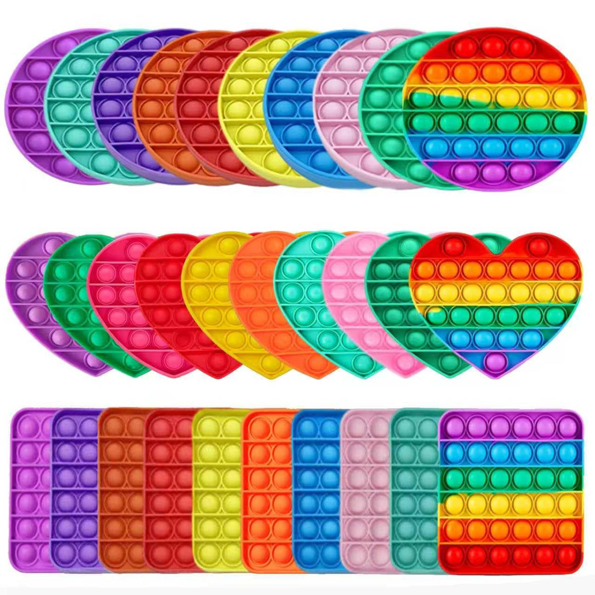 Joyisle 12-pack pop bubble toys set for versatile party favors and prizes