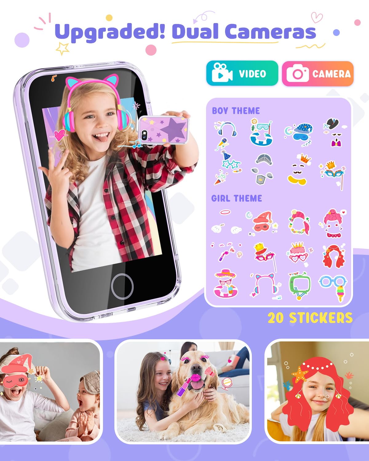 Joyjam kids phone emphasizing habit tracker for daily routines