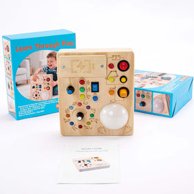 JOYKEKE Montessori board with smooth burr-free edges for safe exploration.