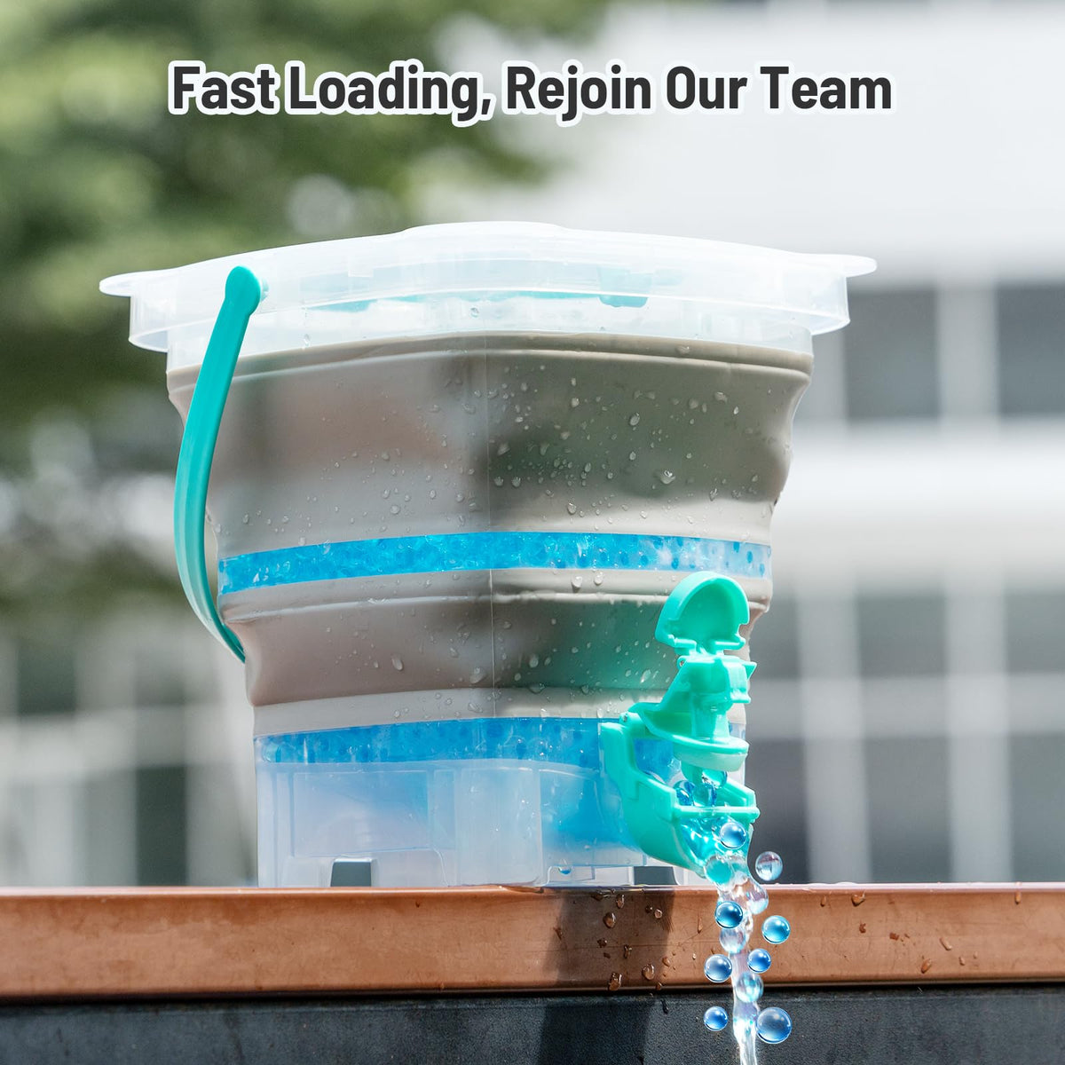 Joykey Gel Splatter Ammo Bucket reloading hopper simplifies resupply during battles.
