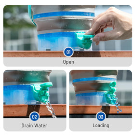 Joykey Gel Splatter Ammo Bucket water drain-switch supports safe, controlled loading.
