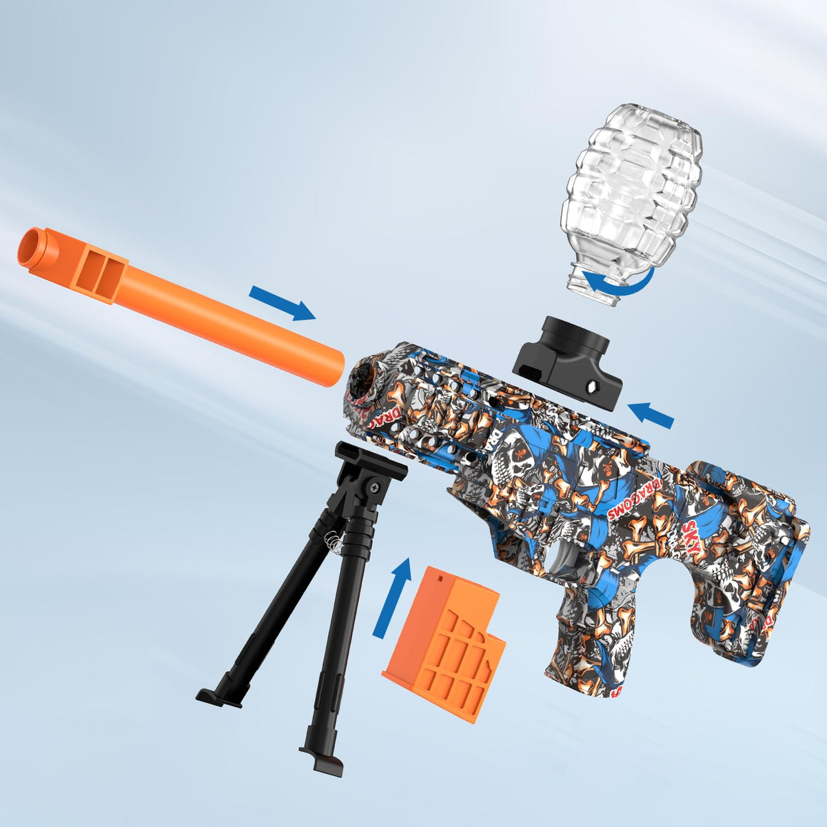 Joykey modular battery system with quick swap for continuous play