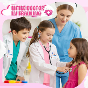 JOYLOKY doctor costume set name badge adds realism for role play scenarios