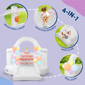 JOYMOR bounce house balloon pack adds instant party atmosphere and color.