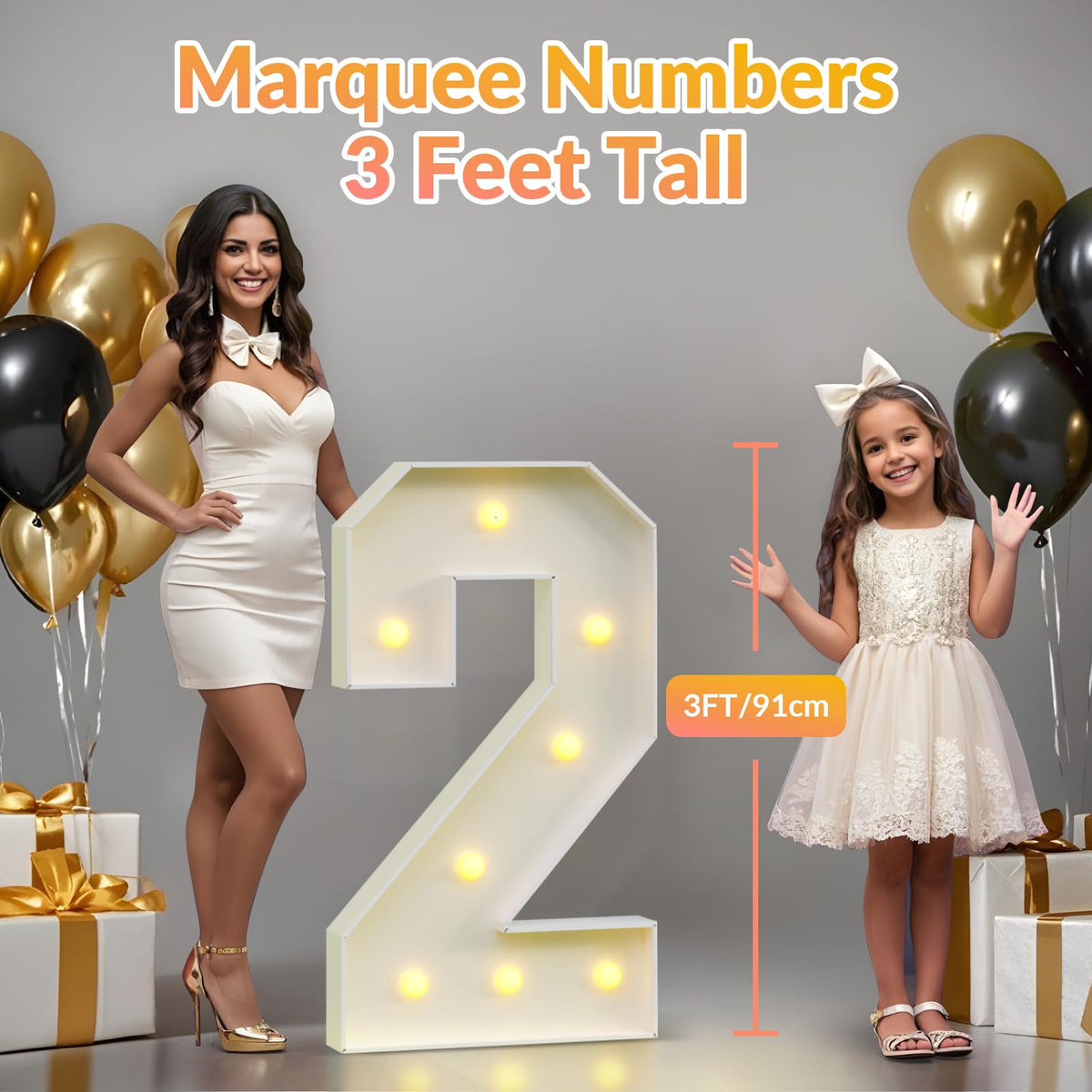JoyMuse 2026 marquee lights backdrop for graduation photos