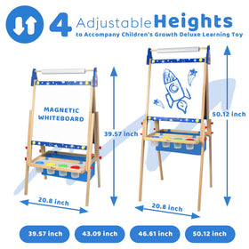 Joyooss adjustable easel showing multiple height options for growing artists