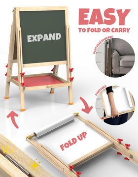 Includes paper, chalk, markers, eraser, and magnets for JOYOOSS easel