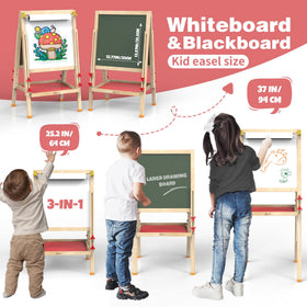JOYOOSS easel height adjust to grow with child for easy use