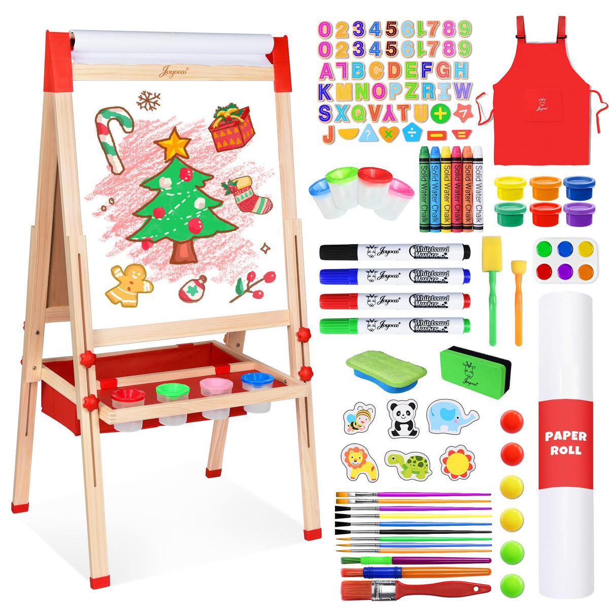Joyooss art easel with double-sided chalkboard for creative drawing sessions