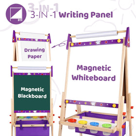 Joyooss easel with 98 accessories offers complete art and learning kit.