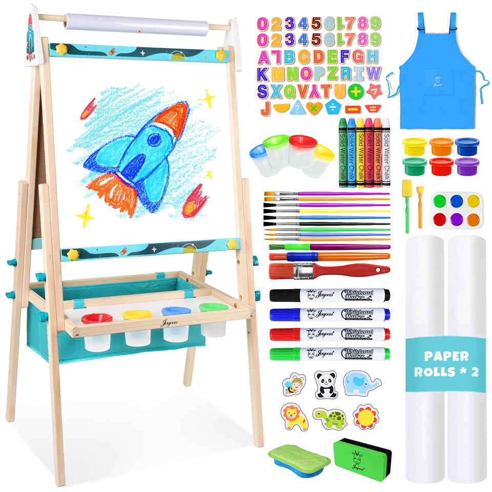 Joyooss art easel double-sided magnetic board for kids encourages creative play