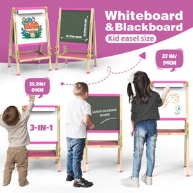 JOYOOSS art easel with dry erase board ready for painting, drawing, and learning