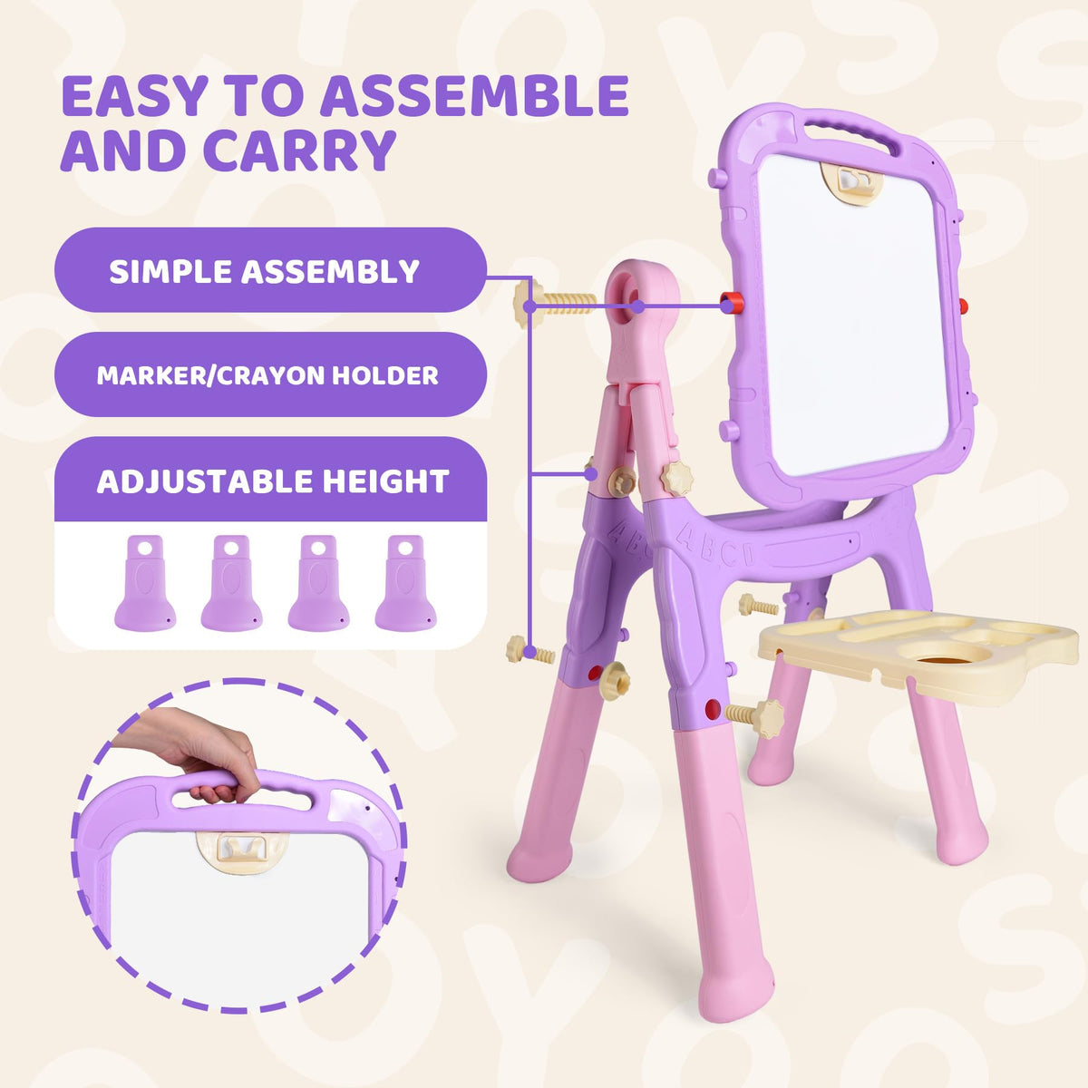 Joyooss Art Easel packaging-ready for gifting and easy storage