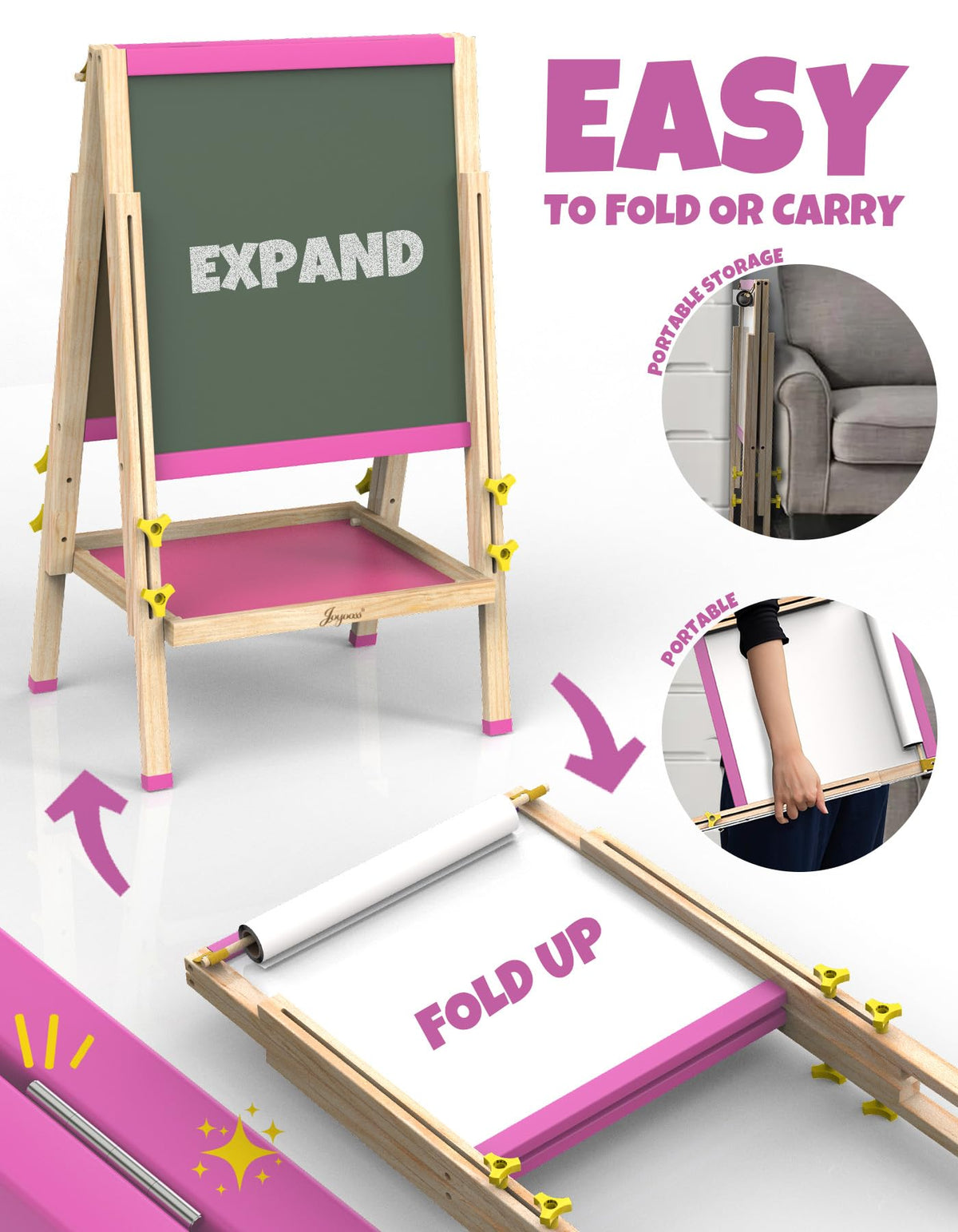 JOYOOSS magnetic buttons hold paper securely on magnetic surface