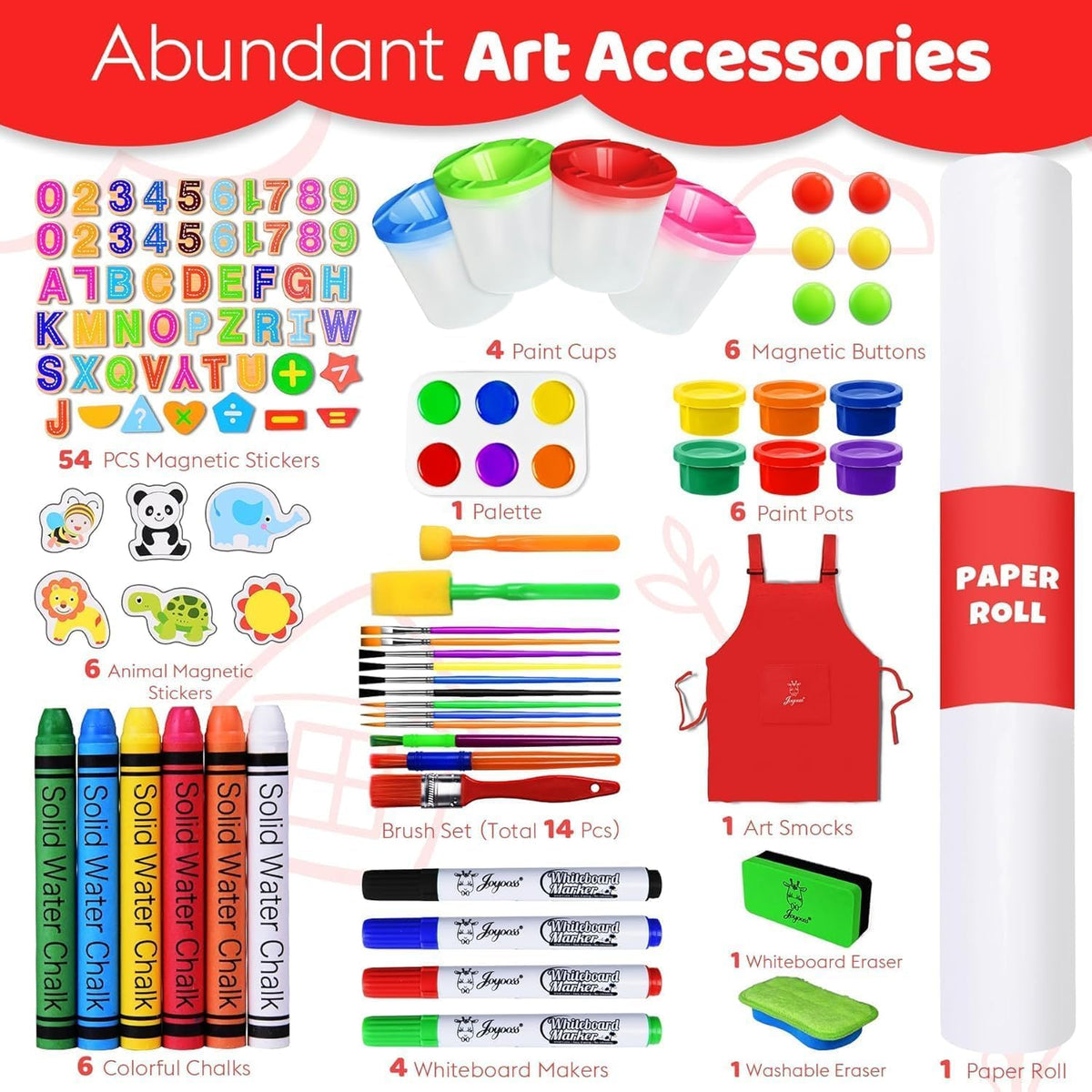 Joyooss art easel storage tray and bag for tools and colors