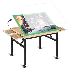 JoyPcsTable with foldable metal legs for quick setup and compact storage
