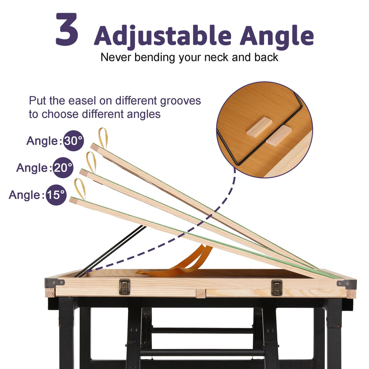 JoyPcsTable universal casters for easy movement and locking