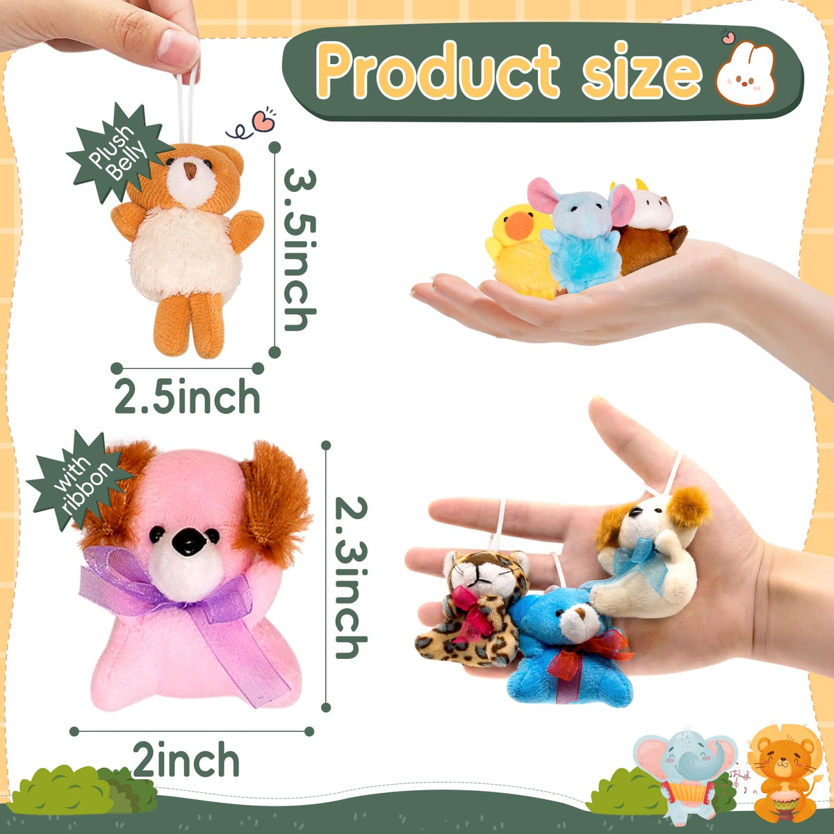 JoyRapt plush animal collection 2 – perfect party favor for kids