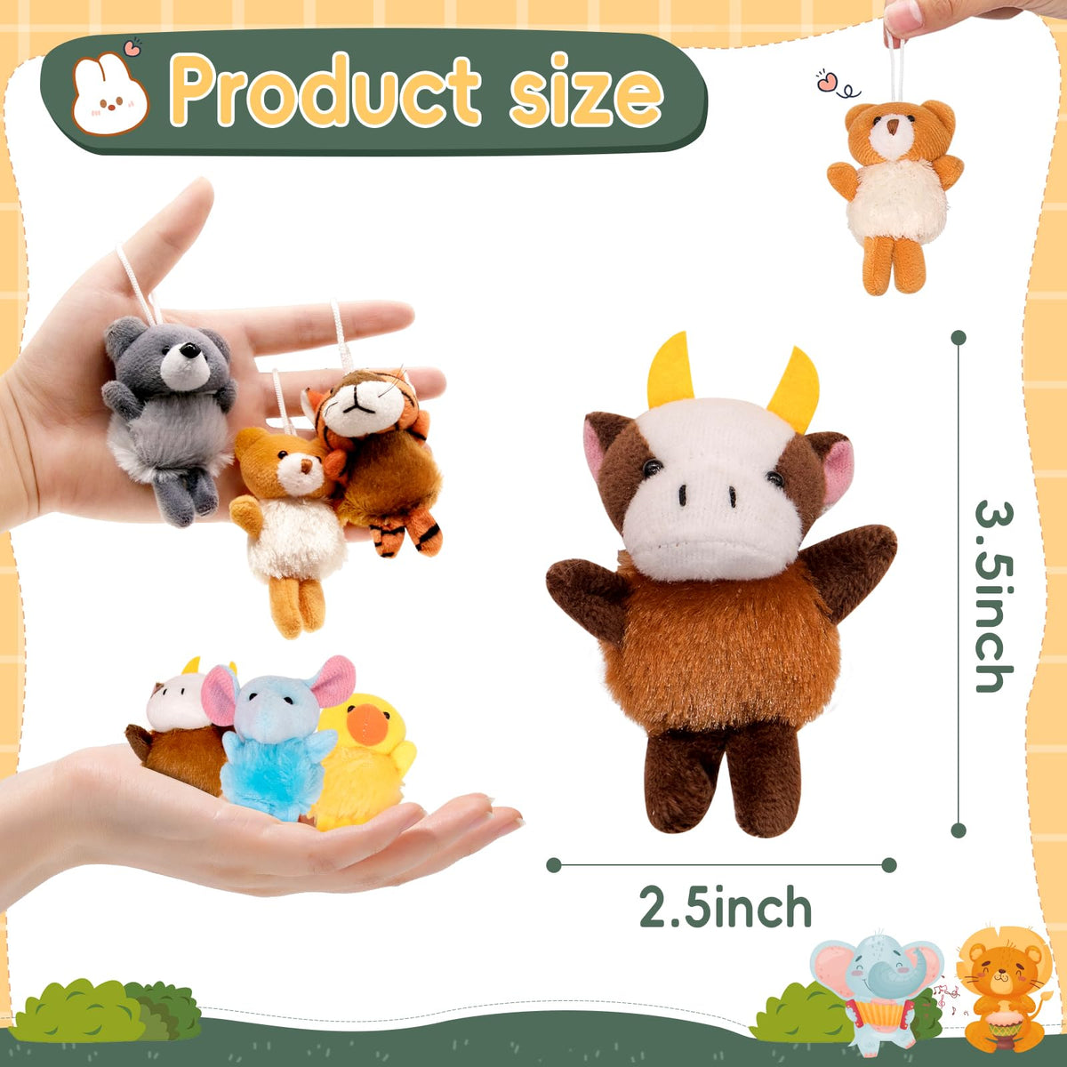 JoyRapt plush toy assortment 24 pieces for party favors