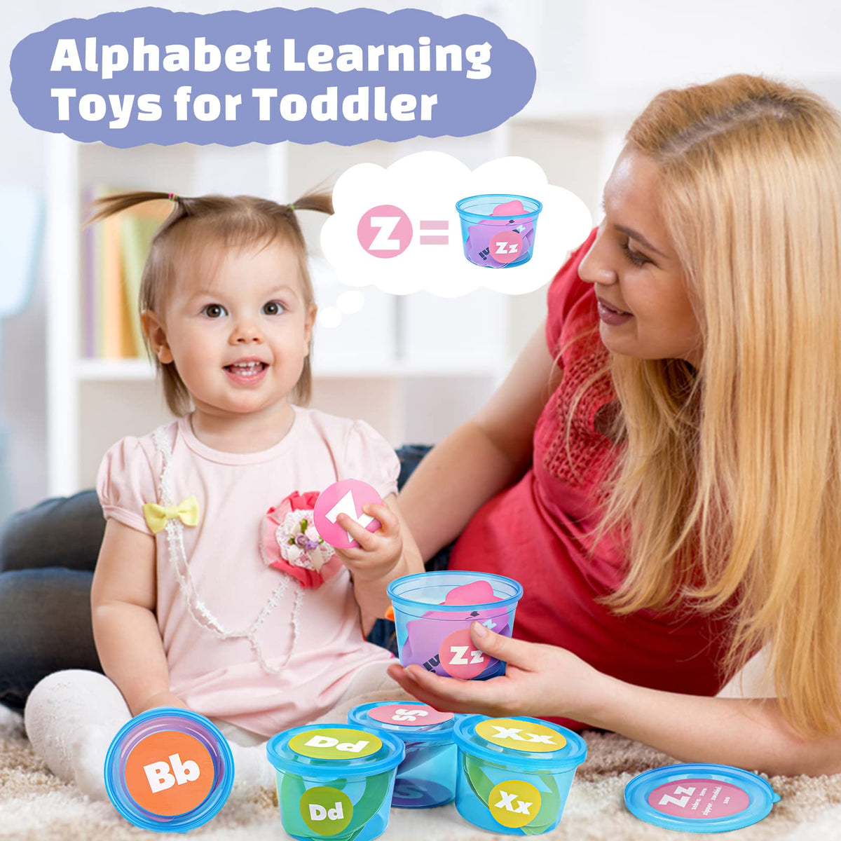 Joyreal Alphabet Soup Sorters cardboard can lids: tactile sorting supports fine motor skills.
