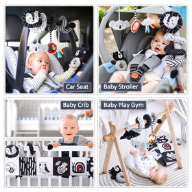 Joyreal black and white baby book supports early focus and exploration