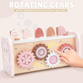 Joyreal gear spinning activity teaches cause-and-effect through hands-on fun