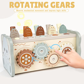 Joyreal gear-spinning activity strengthens problem-solving during cause-and-effect exploration.
