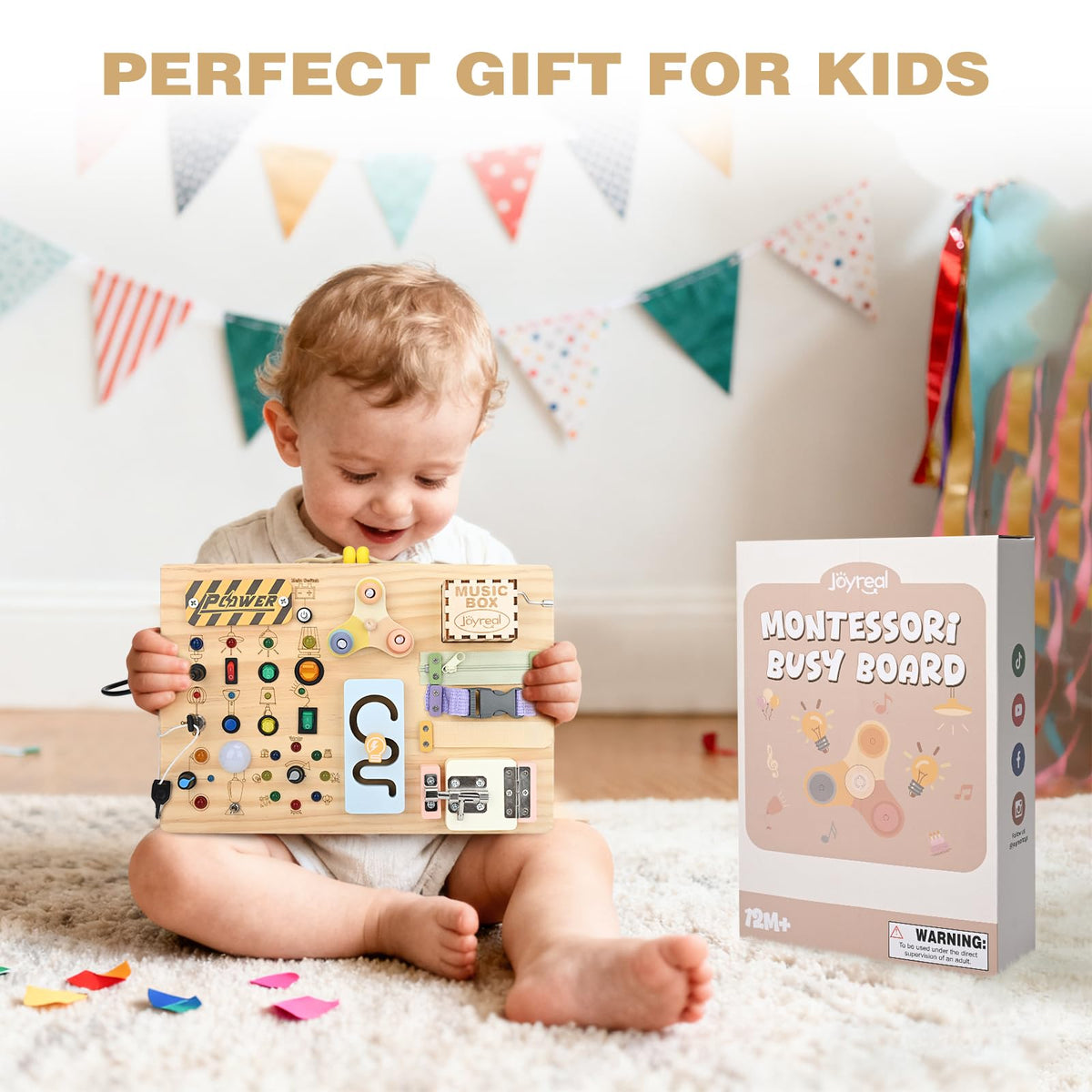 Joyreal ideal Montessori gift for boys and girls ages 1-3.