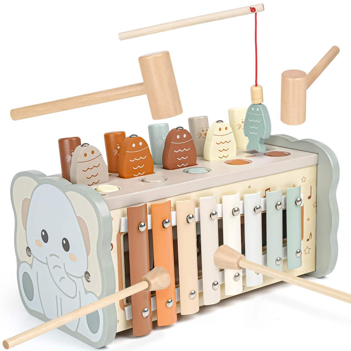 Joyreal hammering pounding toy engages toddlers with tactile pounding and fine motor practice.