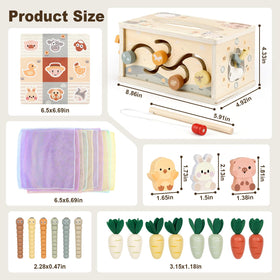 Joyreal Montessori tissue box toy animal shape matching builds visual discrimination.