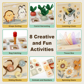 Joyreal Montessori tissue box toy magnetic bug hunts encourage focus and cooperation.