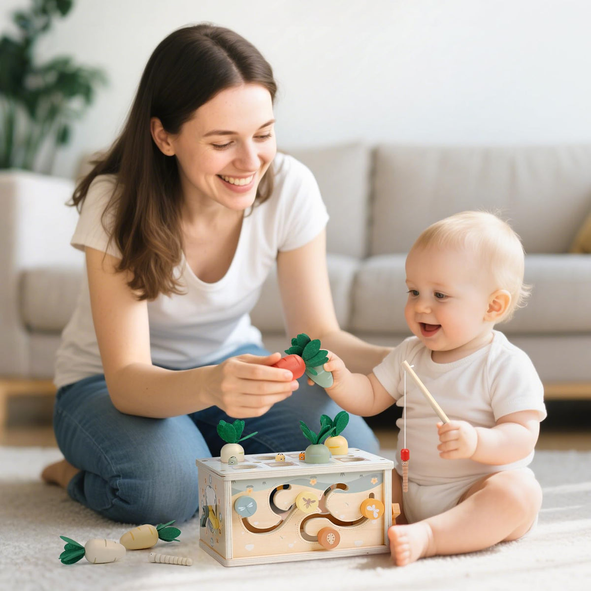 Joyreal Montessori tissue box toy tissue box discovery invites sensory exploration.