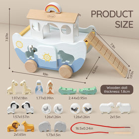 Joyreal Naamah figurine complements Noah for gentle, values-based role play.