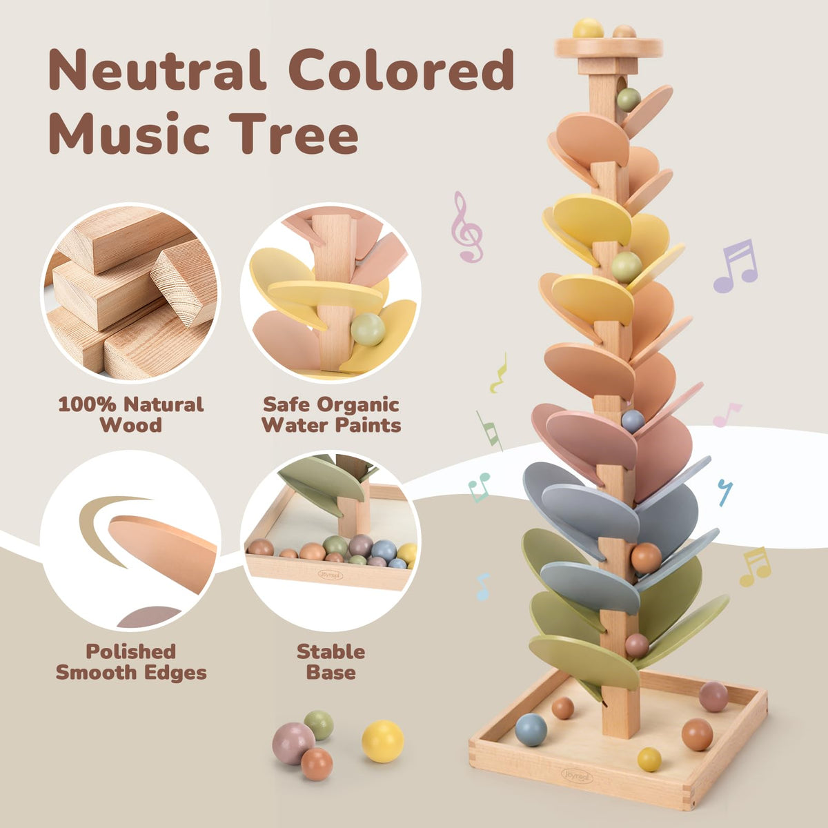 Joyreal rainbow leaves in action illustrate cause-and-effect learning during play