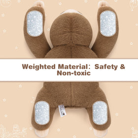 Joyreal Sloth sensory pillow closeup of soft, durable minky material