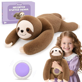 Joyreal Sloth sensory pillow front view for cozy relaxation