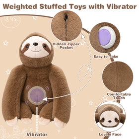 Joyreal Sloth sensory pillow evenly weighted hug for calm evenings