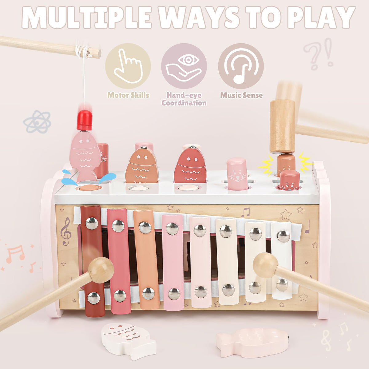 Joyreal two hammers and two mallets for sharing playtime