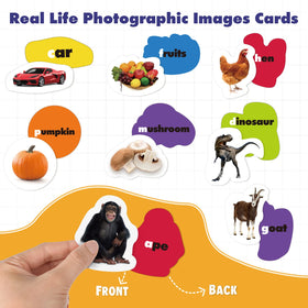 Joyreal uppercase and lowercase letter cards support letter recognition.