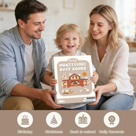 Joyreal travel-friendly farm board fits car trips for screen-free play.