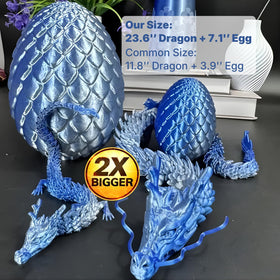 Joyroud 24-inch articulated dragon with flexible joints for lifelike posing.