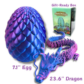 Joyroud 24-inch articulated dragon on display with flexible joints for posing.