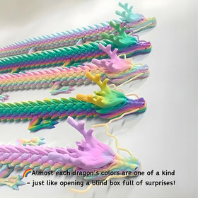 Joyroud 35.4-inch rainbow dragon commanding presence when displayed
