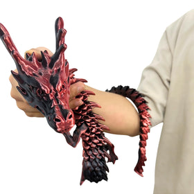 Joyroud eco PLA dragon, 35.4 inches, bold texture for hands-on interaction