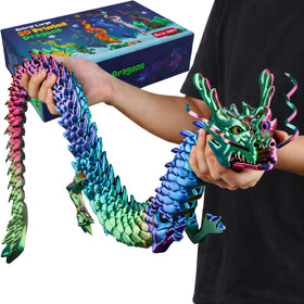 Joyroud giant 3D dragon toy with full articulation for dynamic posing.