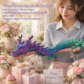 Joyroud dragon features metallic gradient finish and detailed scale texture.