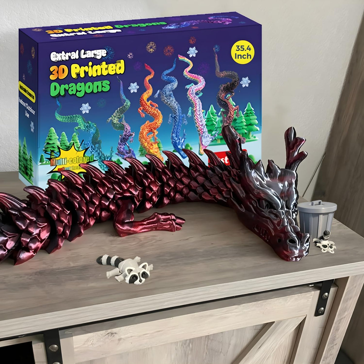 Joyroud dragon with upgraded horns and reinforced joints for durable play