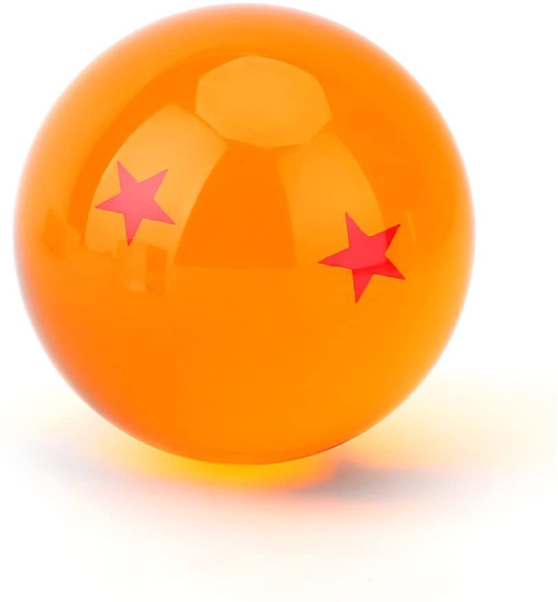 JoySee crystal glass balls in orange with star motifs, perfect as gifts