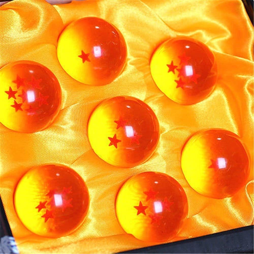 JoySee seven-piece orange star crystal balls for decorative display